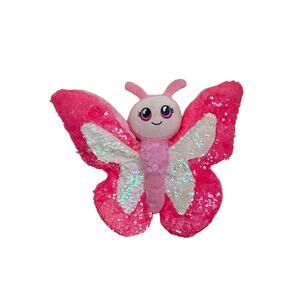 Adventure Planet Sequinimals Butterfly Pink Plush Stuffed Animal